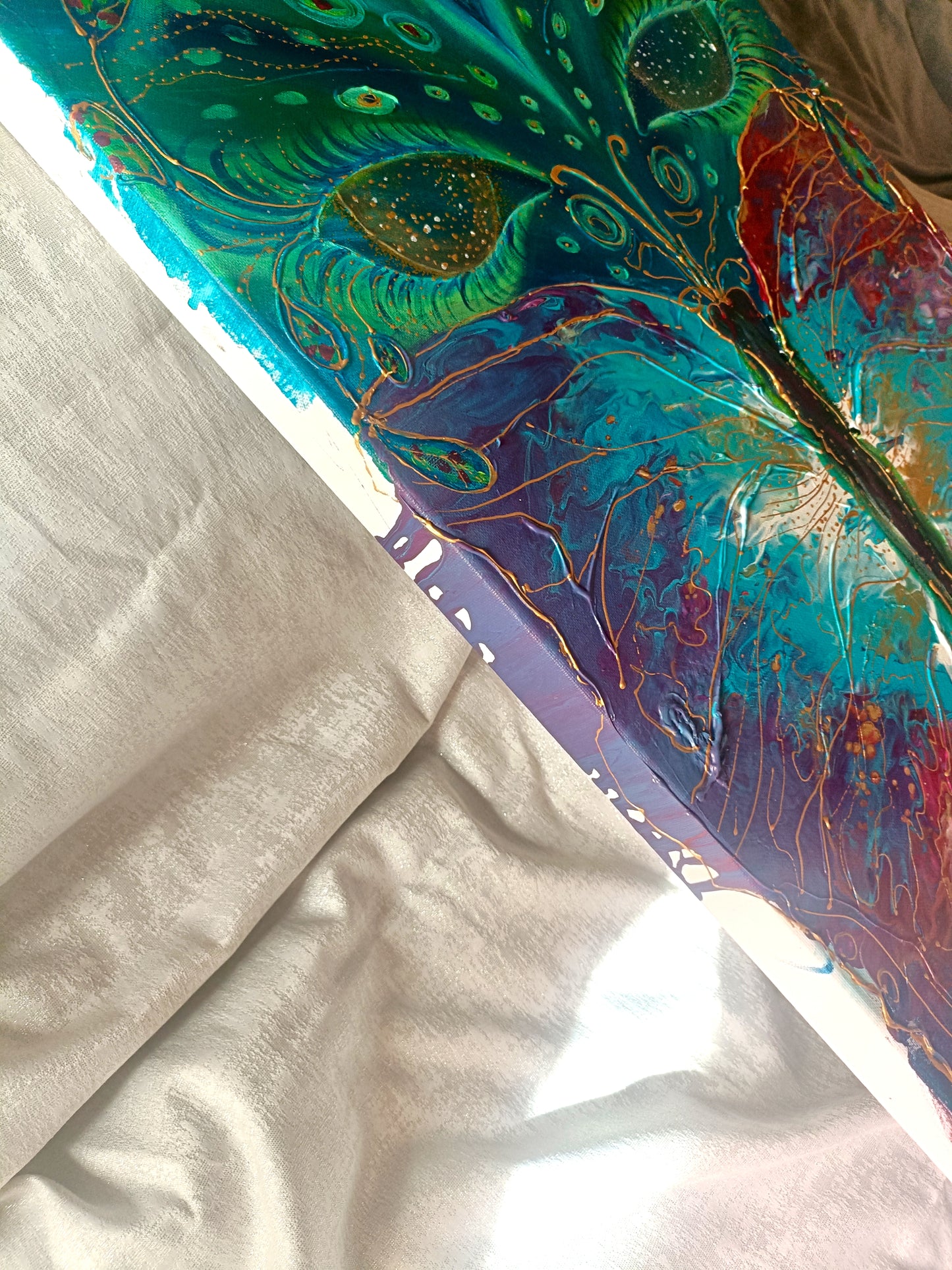Regard mystérieux - peinture originale
