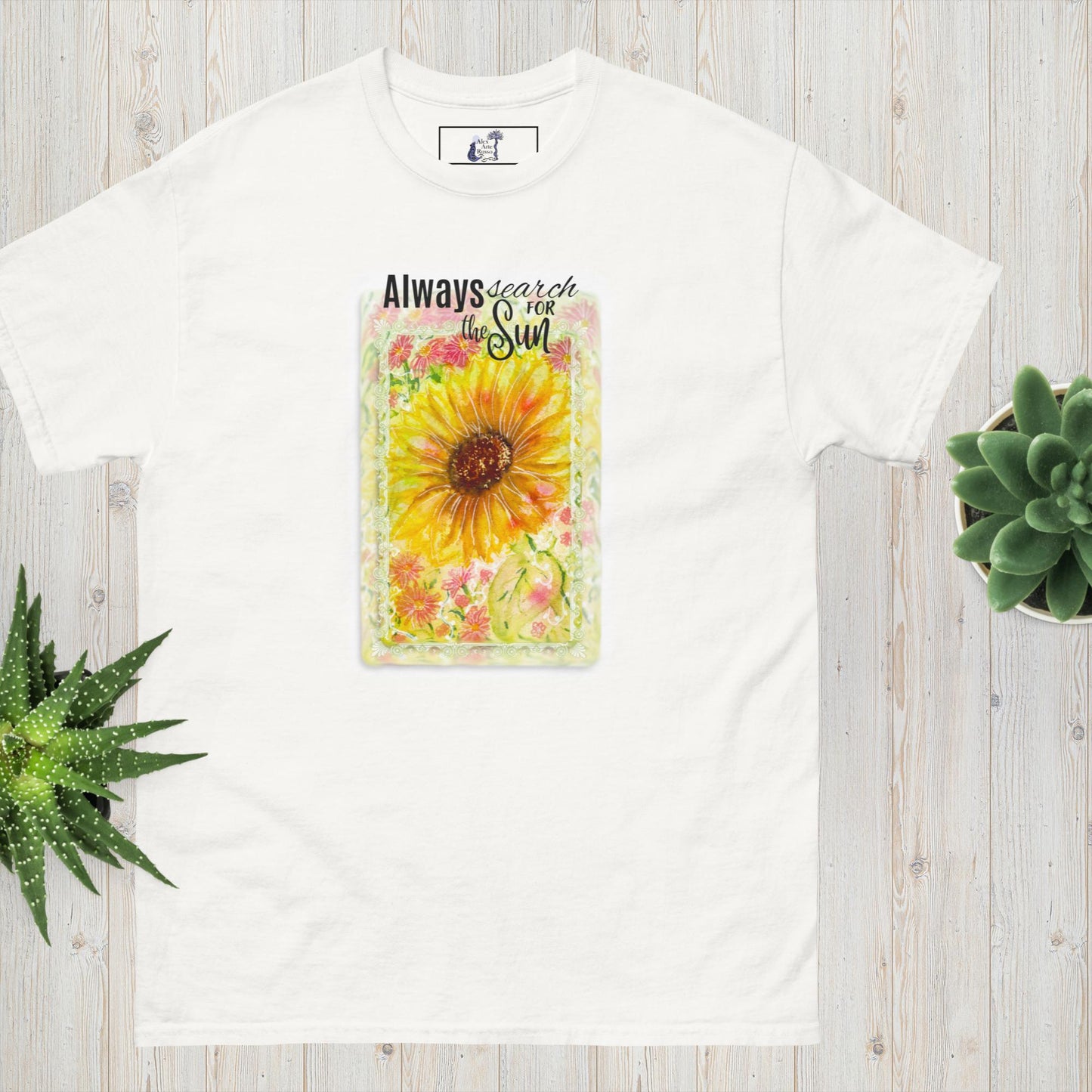 T-shirt en coton tournesol