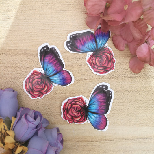 Sticker | Borboleta e a rosa