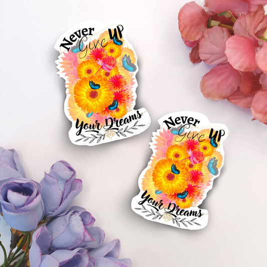 Sticker | Never Give up