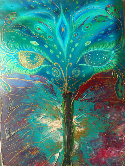 Olhar misterioso- pintura original